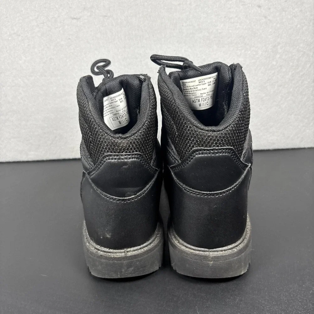 Brahma Gus Men's Steel Toe Work Boots Size 7 W Wide Black Safety Shoes 6